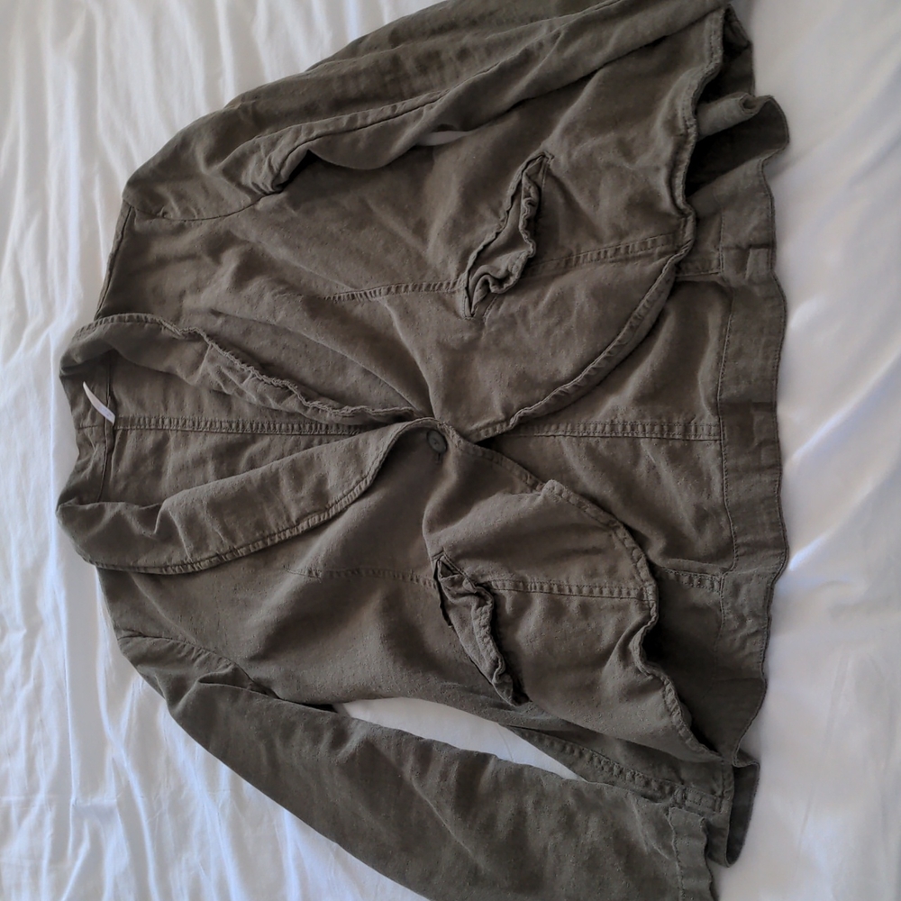 Free People olive green blazer